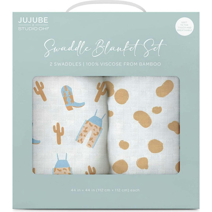 JuJuBe × Studio Oh! Printed Swaddle Blanket Sets