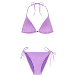 Girls' triangle two-piece swimsuit, lilac | BERMUDA 2P