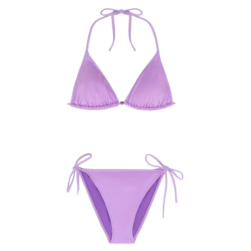 Girls' triangle two-piece swimsuit, lilac | BERMUDA 2P