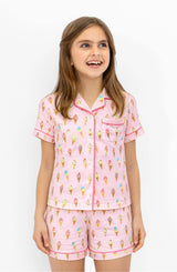 Ice Cream Jersey Short Sleeve PJ Set