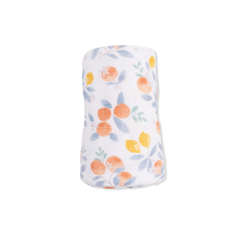 Citrus Floral - Swaddle Blanket