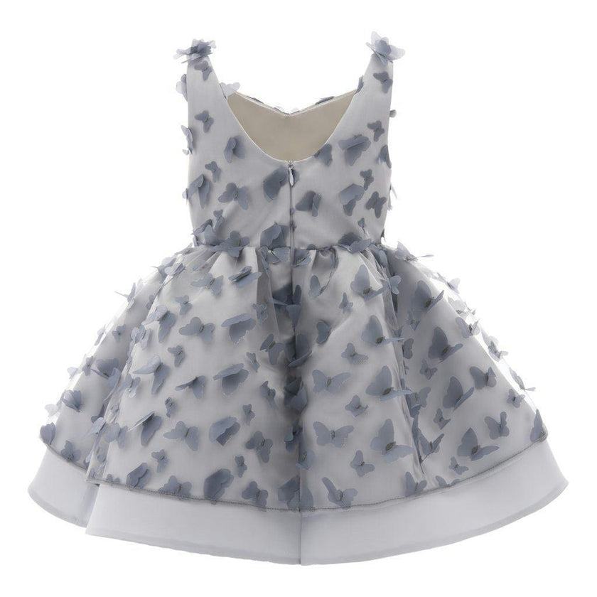 Gray Mariposa Tulle Dress