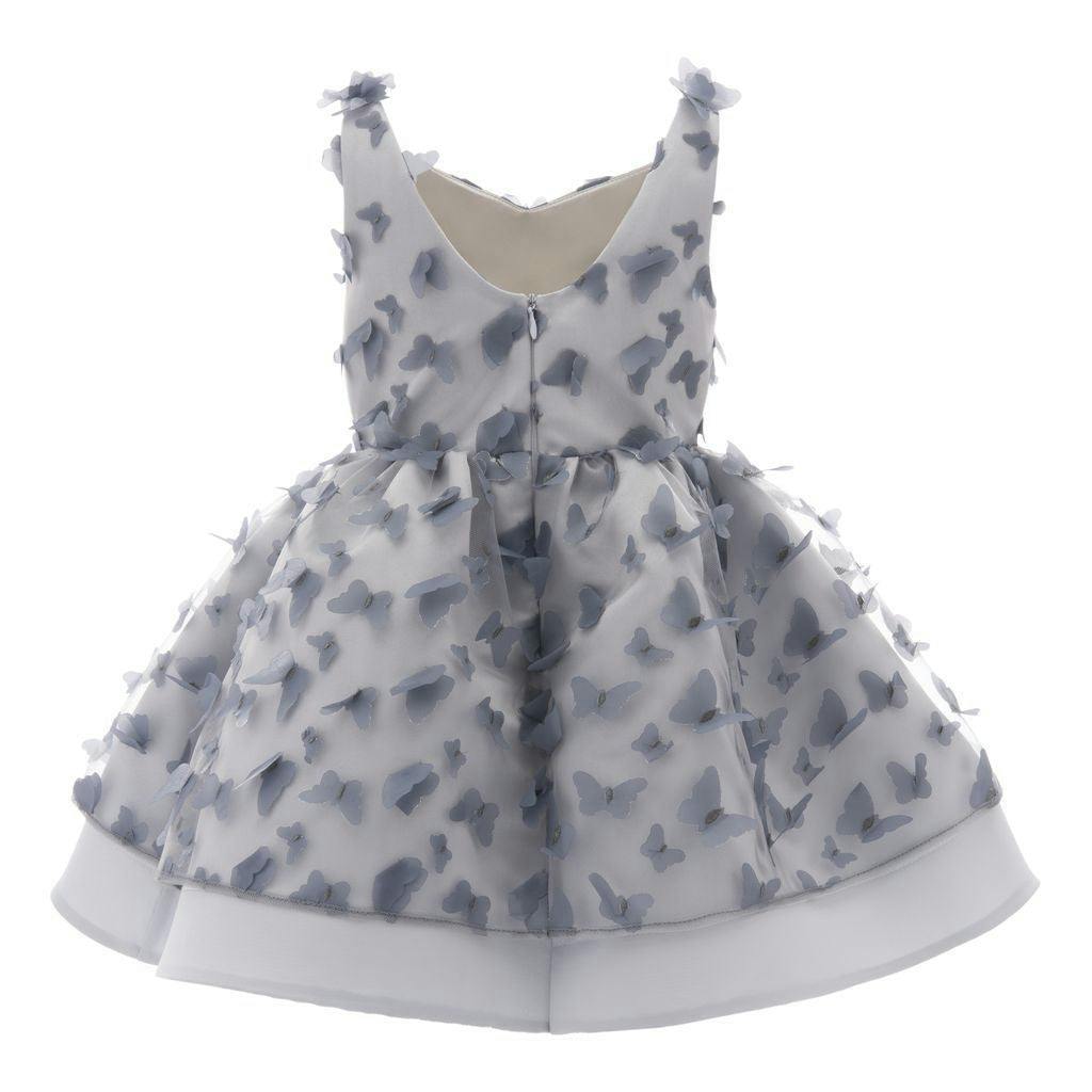 Gray Mariposa Tulle Dress
