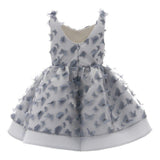 Gray Mariposa Tulle Dress