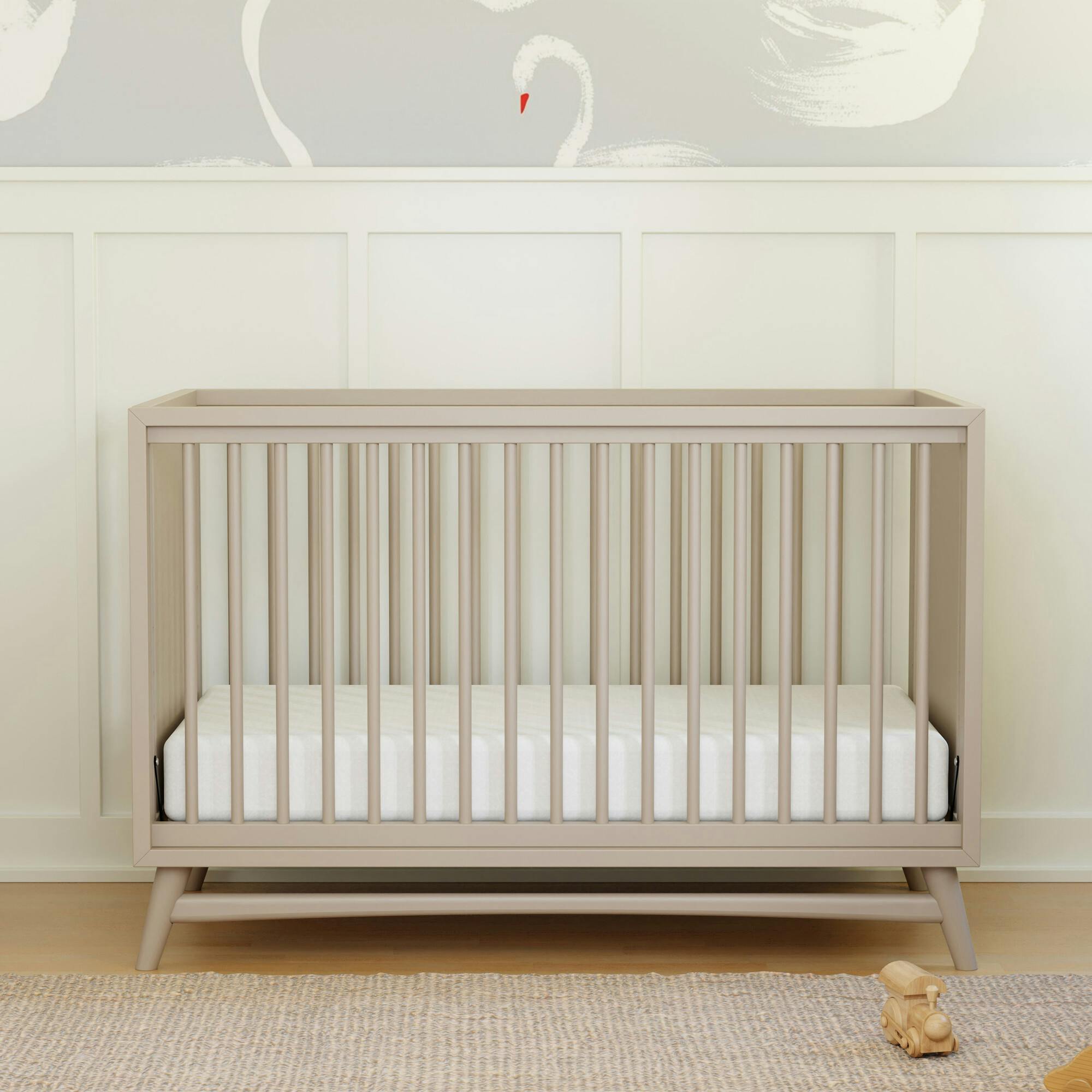 Peggy 3-In-1 Convertible Crib With Toddler Bed Conversion Kit