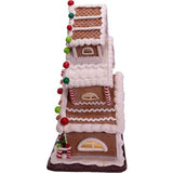 13-Inch Gingerbread Cookie 3-Layered LED House