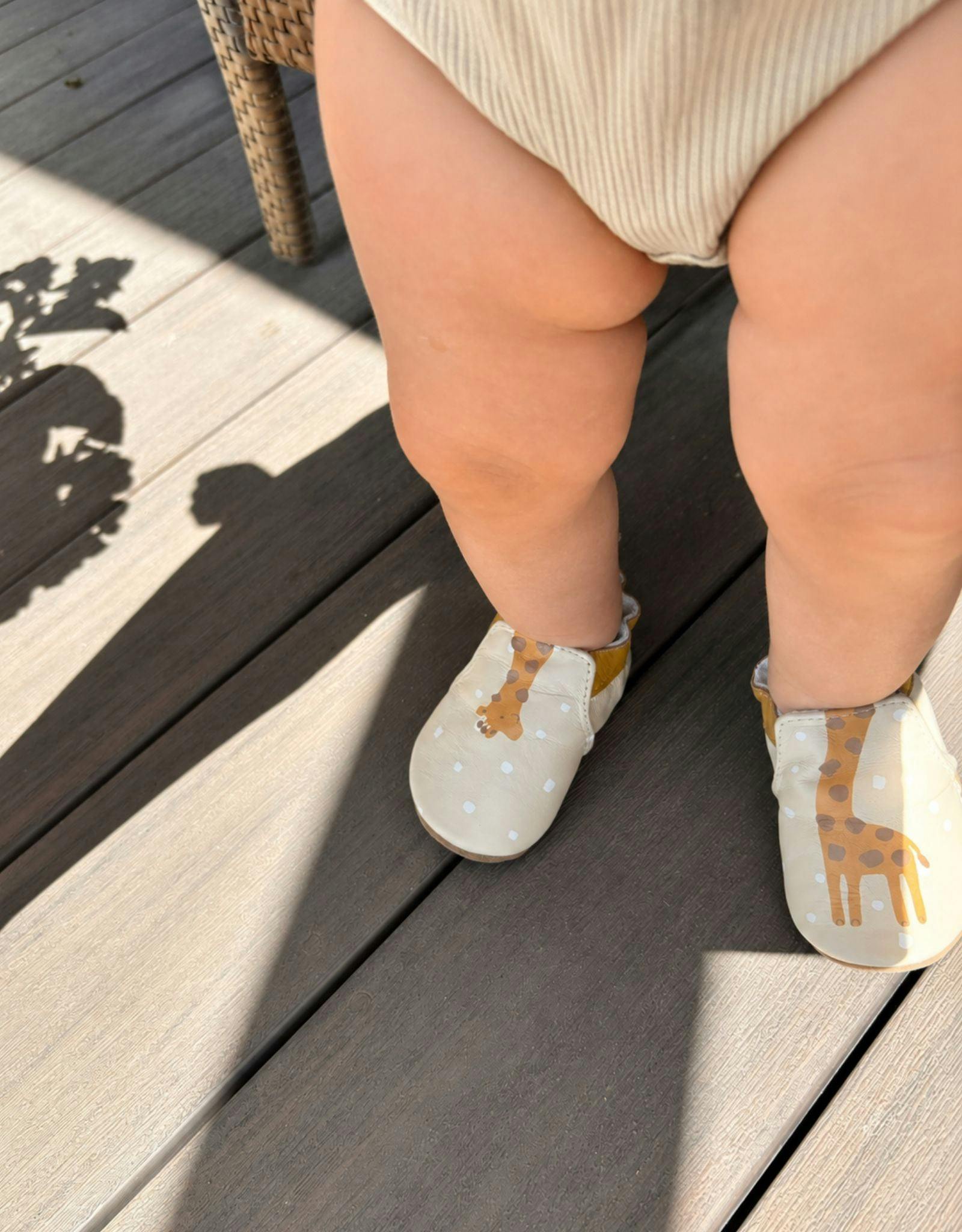 Spotted A Cutie Soft Soles in Beige