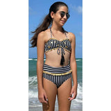 Crystal Sleeveless Two-Piece Bikini