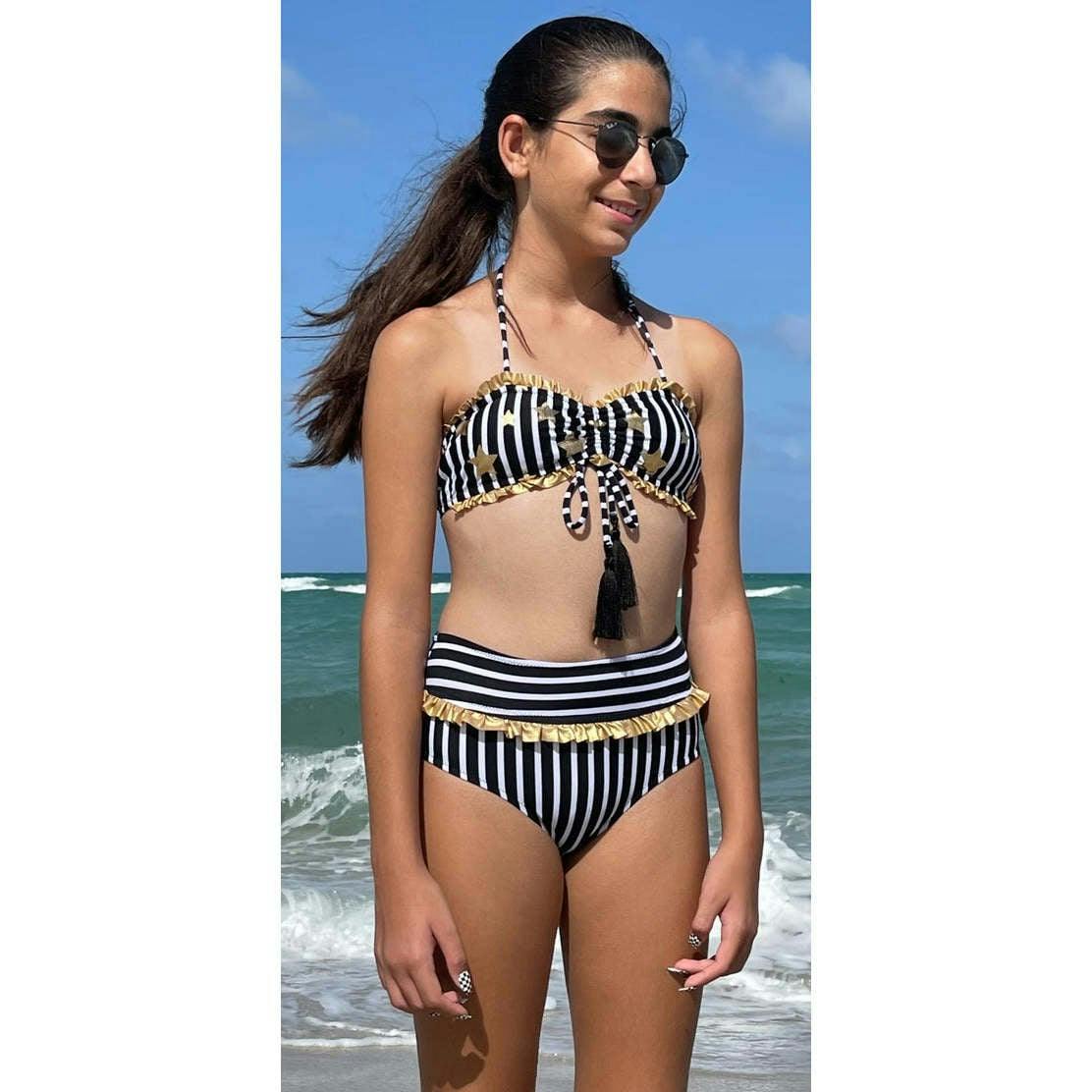Crystal Sleeveless Two-Piece Bikini