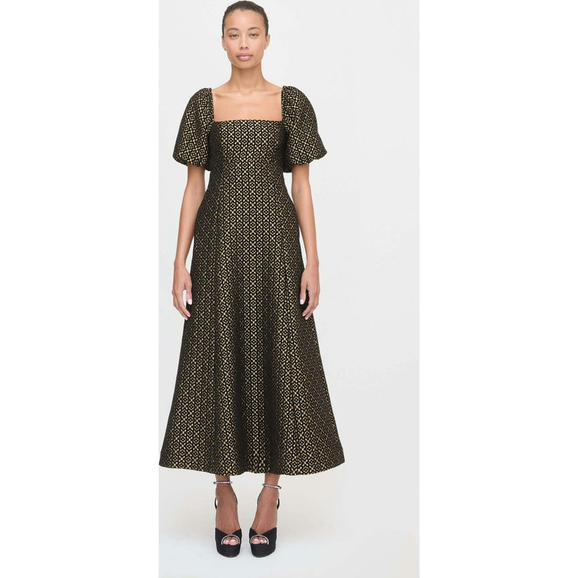 The Matilda Dress - Metallic Brocade