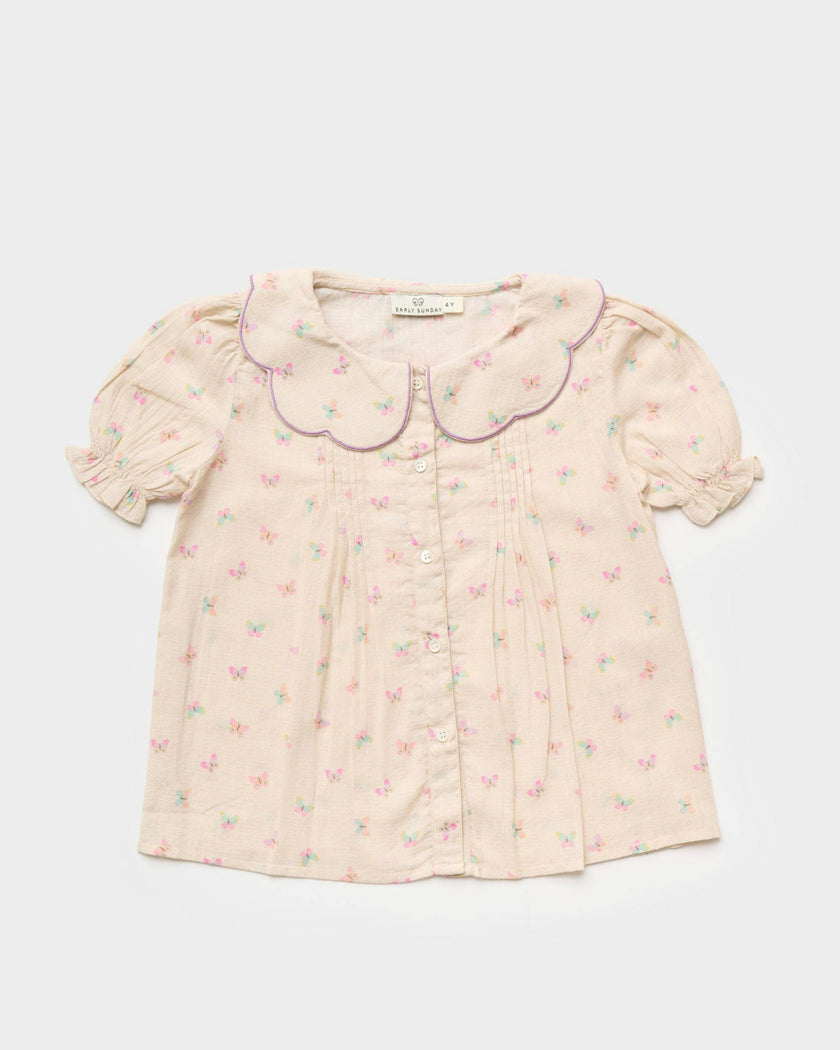 Camelia Blouse - Butterflies print
