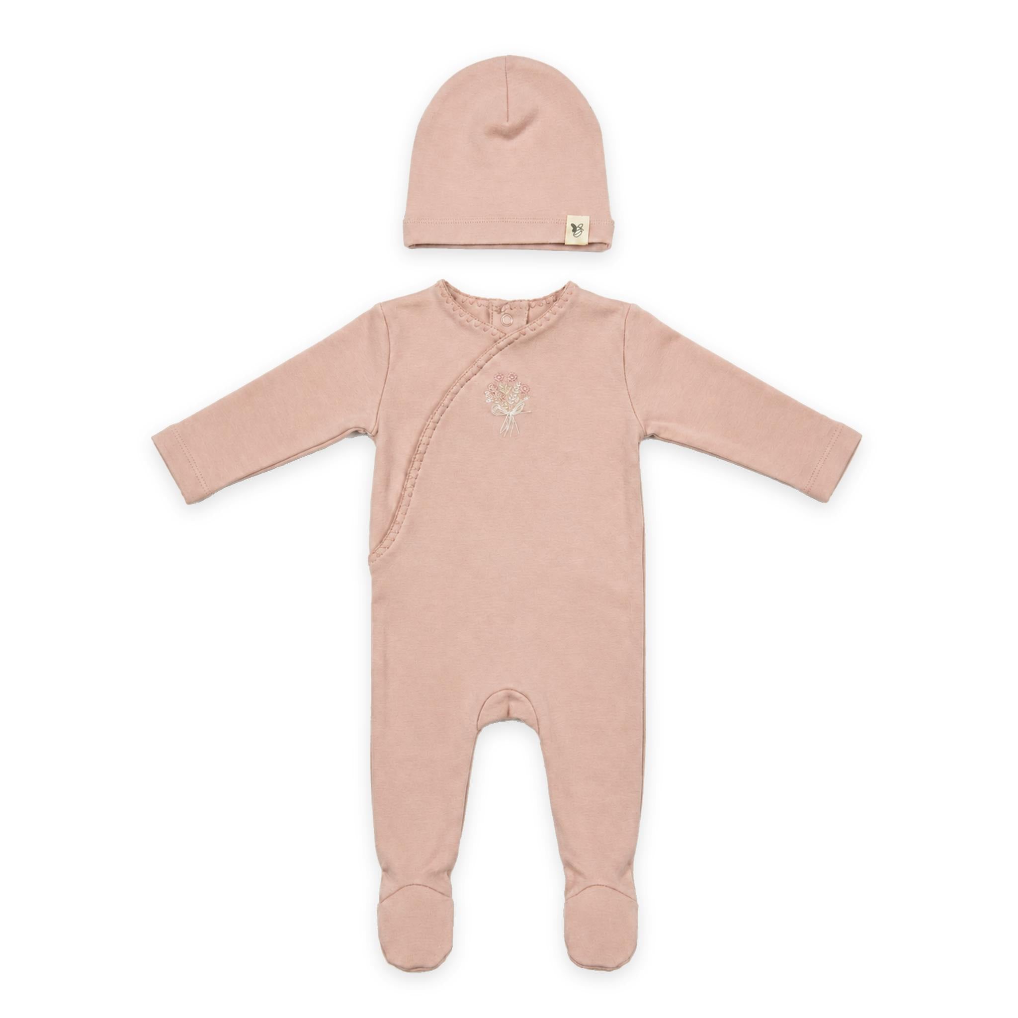 Honeybee, Flower & Rolling Horse Cotton Spandex Footie