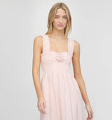 The Rosetta Nap Dress - Pink Broderie Voile