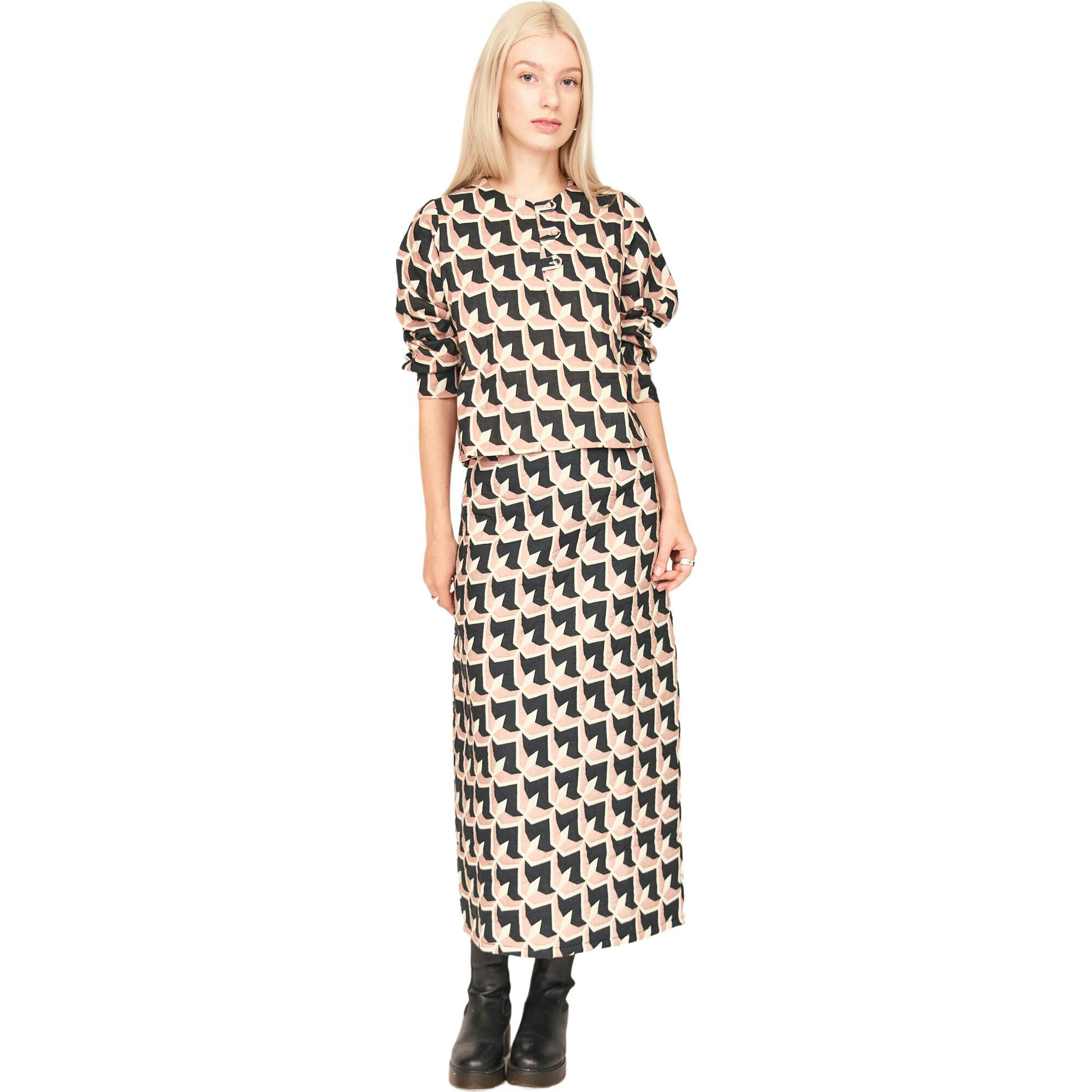 Lombok Skirt in Clay Parquet