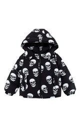 Charlie Heavy Weight Down Puffer Coat, Skulls