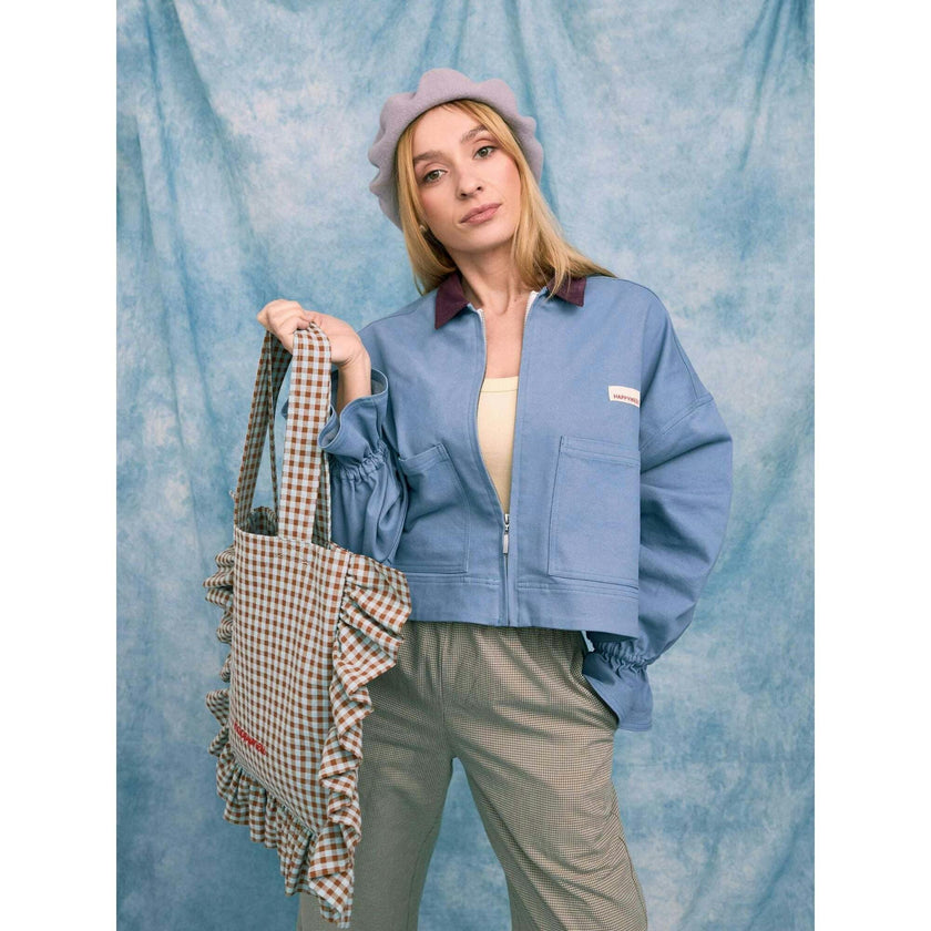 women's denim jacket - stone blue