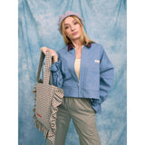 women's denim jacket - stone blue