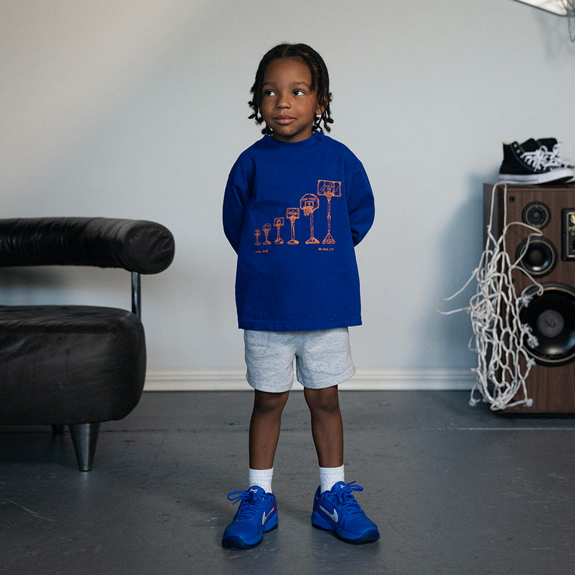 Kids Blue Adjustable Hoop Long Sleeve