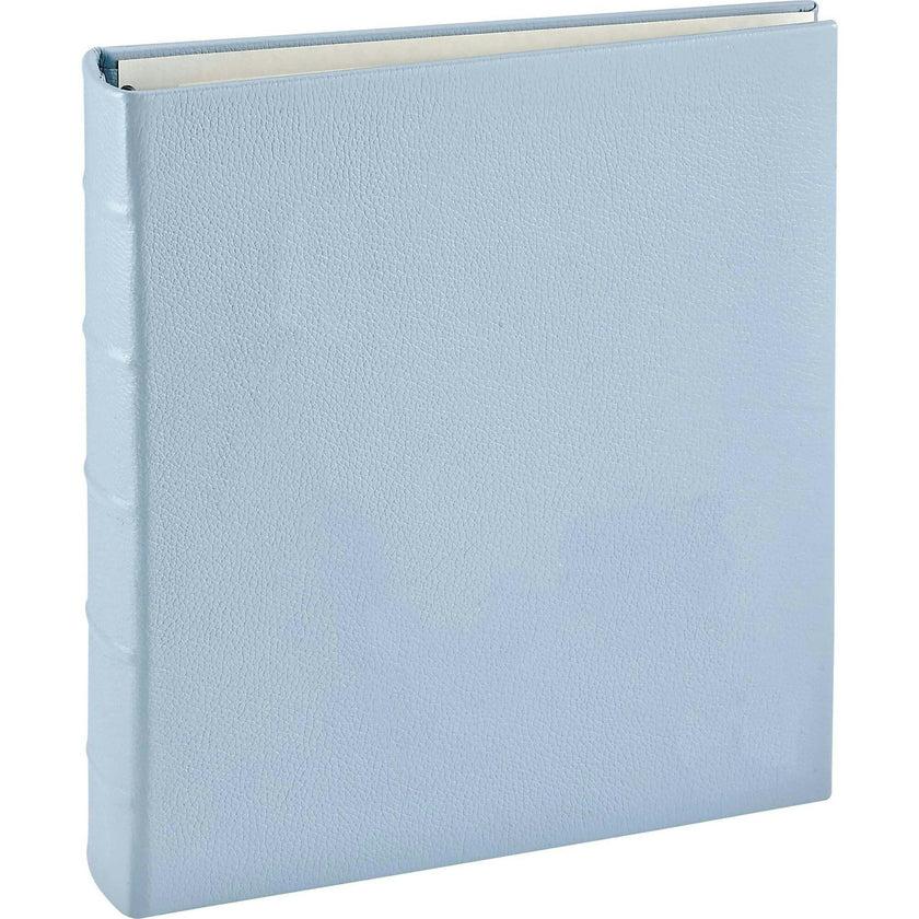 Large Clear Pocket Pebble Grain Leather Photo Album
