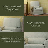 Namesake Morris & Co. x Namesake Crawford Pillowback Comfort Swivel Glider