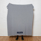 Custom Personalized Sustainable Knit Throw Blanket - Herringbone Name
