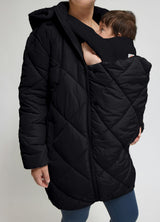 Quilted Longline Maternity and Postpartum Puffer Jacket
