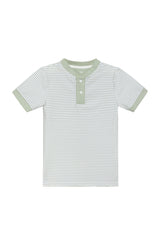 sage/white thin stripe blade shirt
