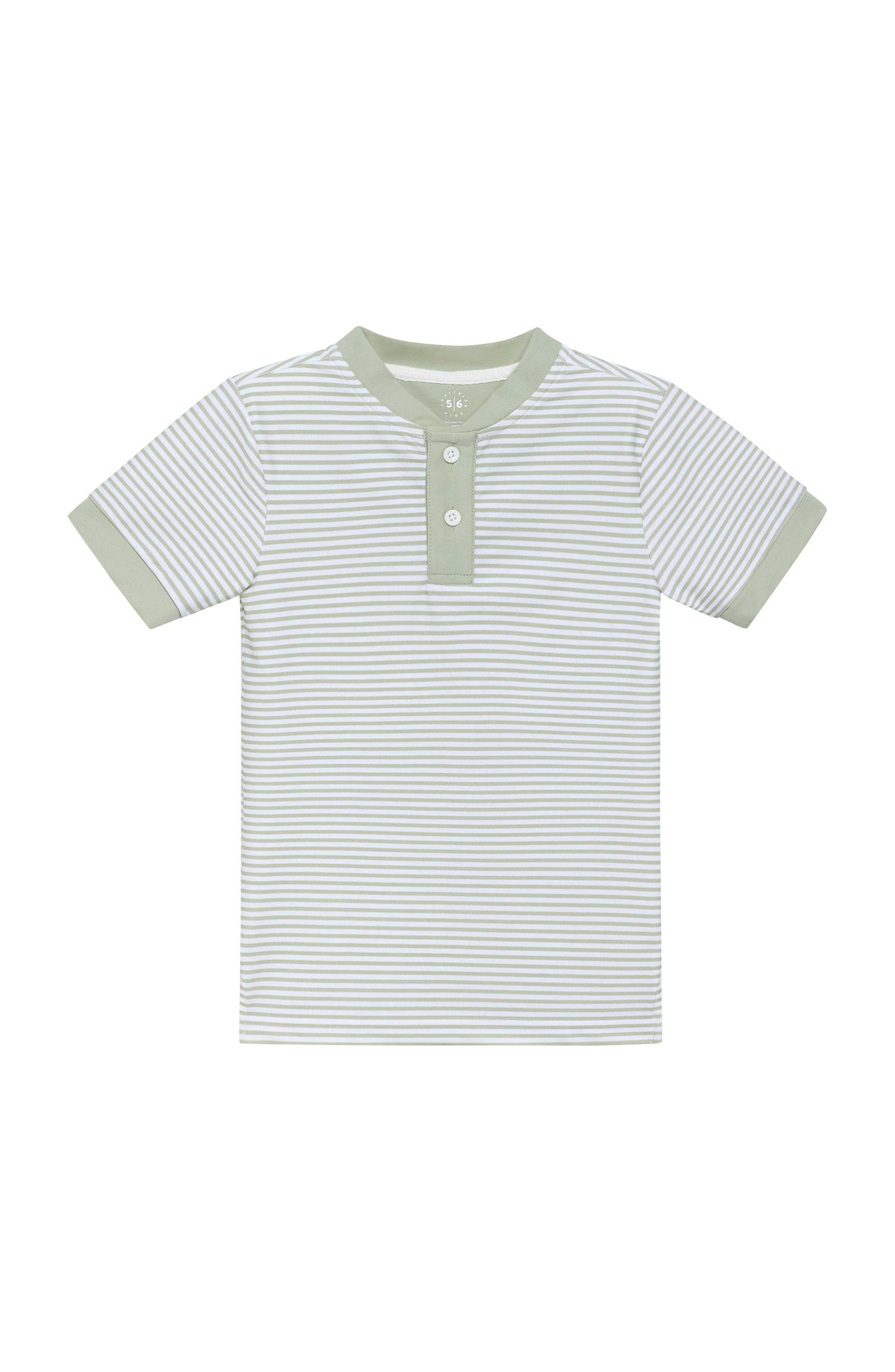 sage/white thin stripe blade shirt