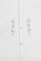Flowers Knit Cardigan