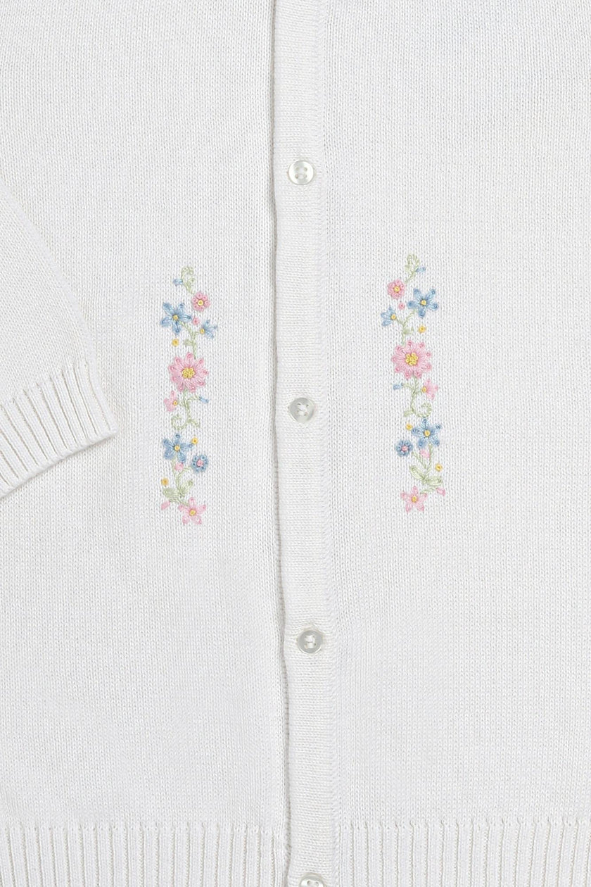 Flowers Knit Cardigan