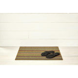 Skinny Stripe Shag Floor Mat, Multi