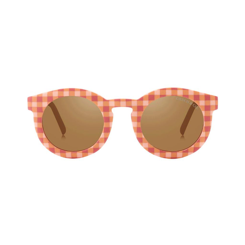 Classic | Sustainable Sunglasses | Plant-Based Bendable Polarized - Baby | 0-2 Y | Sunset Gingham