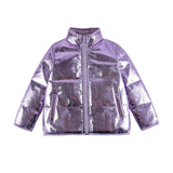 Jo High Neck Puffer 2-Pocket Zipper Down Jacket