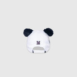 Corduroy Baseball Hat – Panda Face with Furry Ears