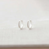 Crystal Huggie Hoop Earrings