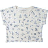 Organic Drop Shoulder Tee & Shorts Set - Coastal