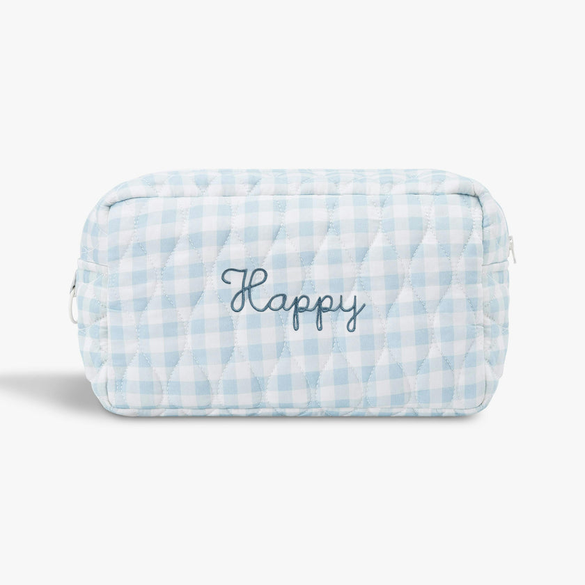 Toiletry Pouch Picnic Gingham Blue