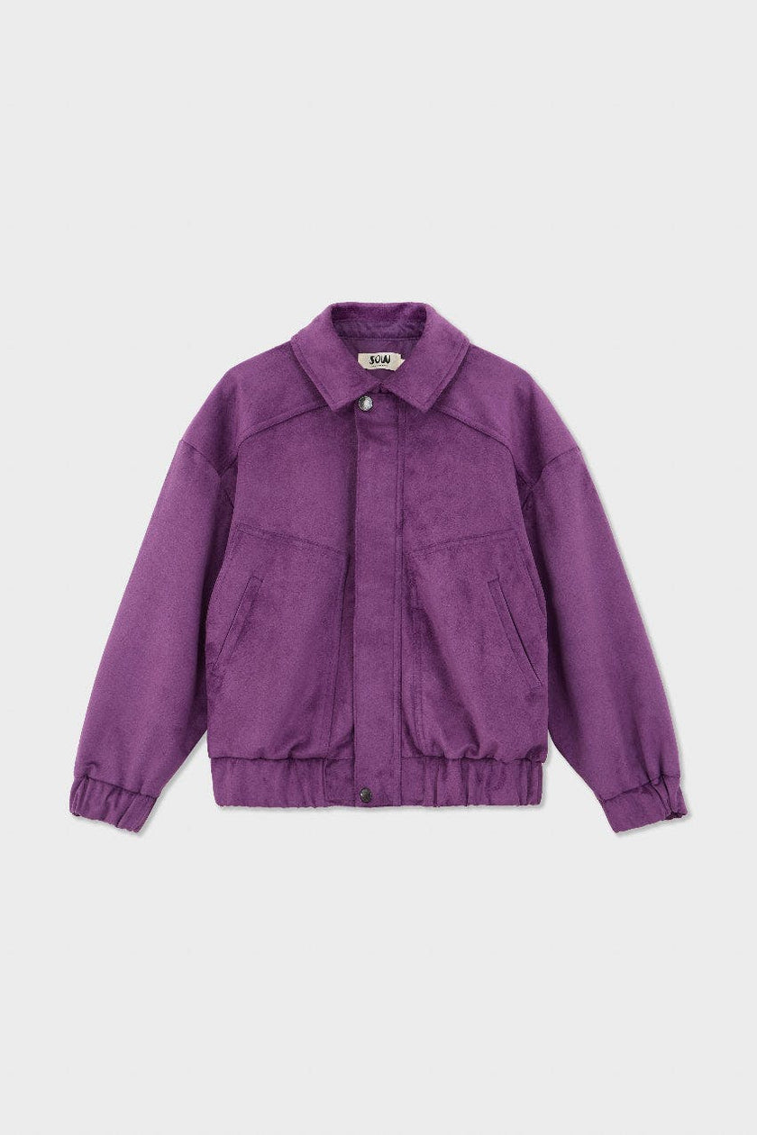Oversized Faux Suede Jacket