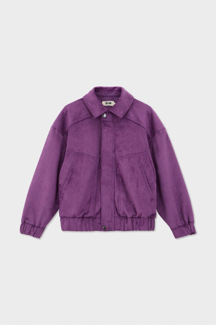 Oversized Faux Suede Jacket