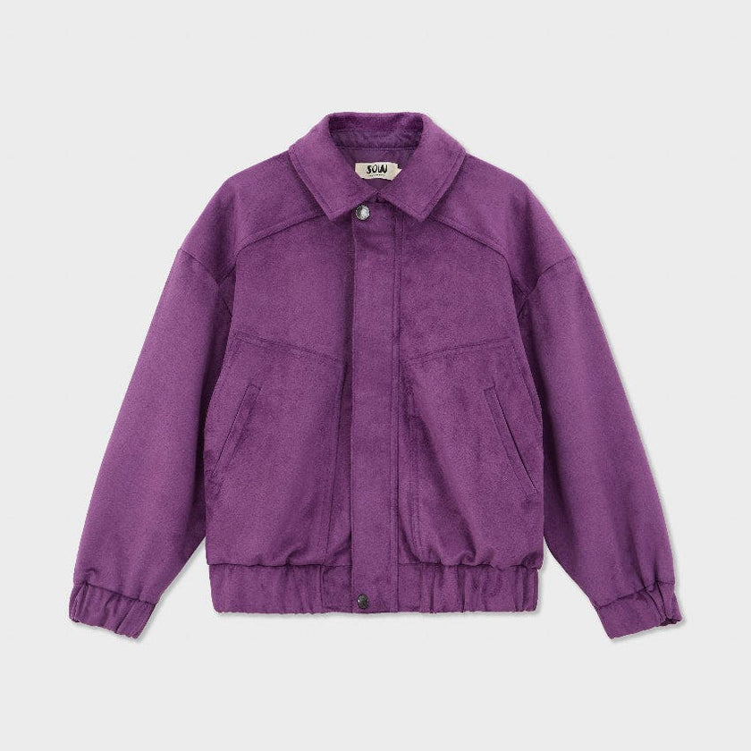 Oversized Faux Suede Jacket
