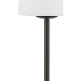 Carson 12.75" Modern Minimalist Iron Rechargeable Integrated LED Table Lamp