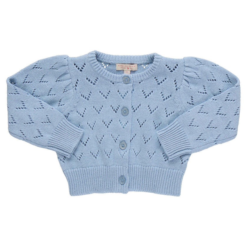Girls Sadie Sweater - Light Blue