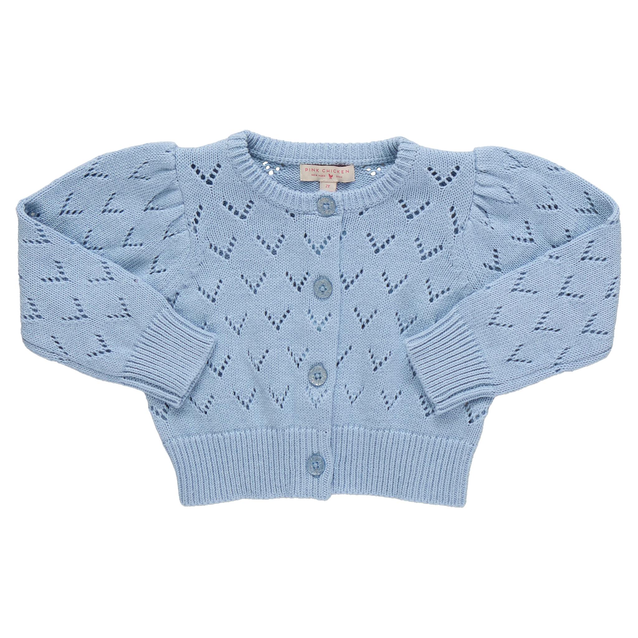 Girls Sadie Sweater - Light Blue