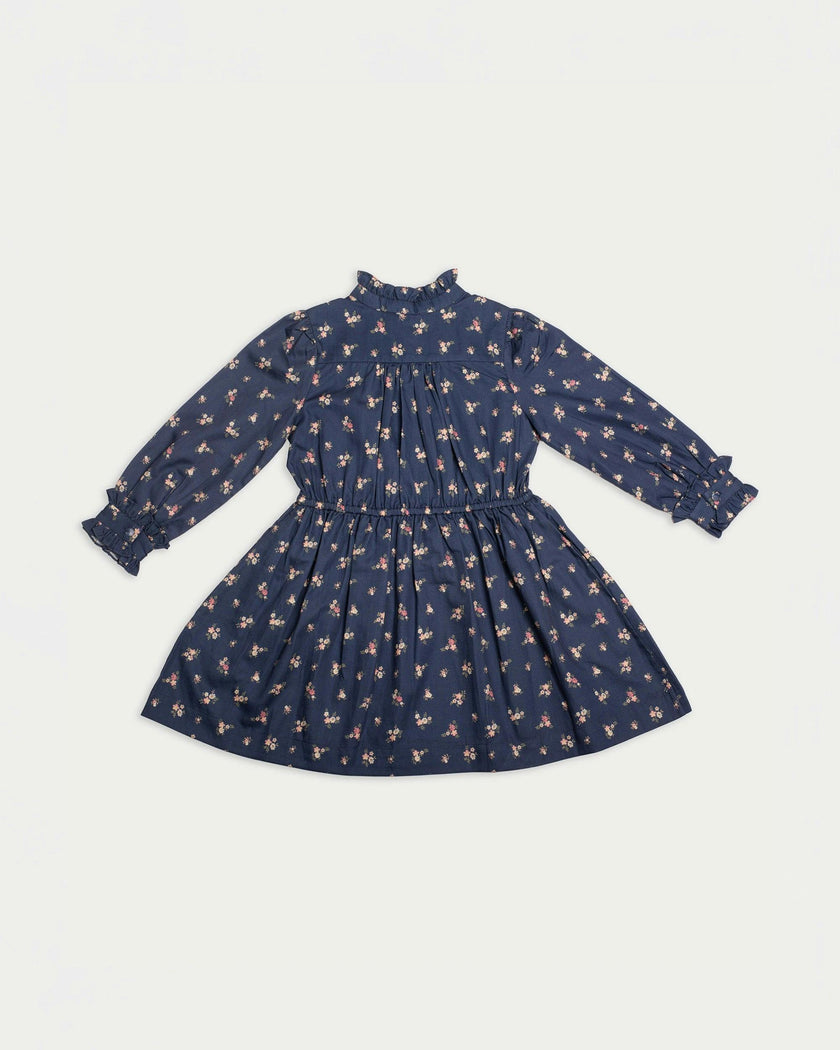Dawn Dress - Ditsy Bouquet Navy