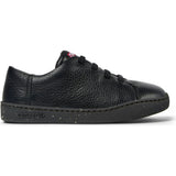 Kids Peu Touring Leather Sneakers, Black