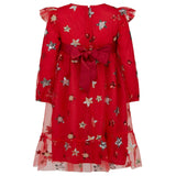 Seren Embroidered Sequin Star Party Dress