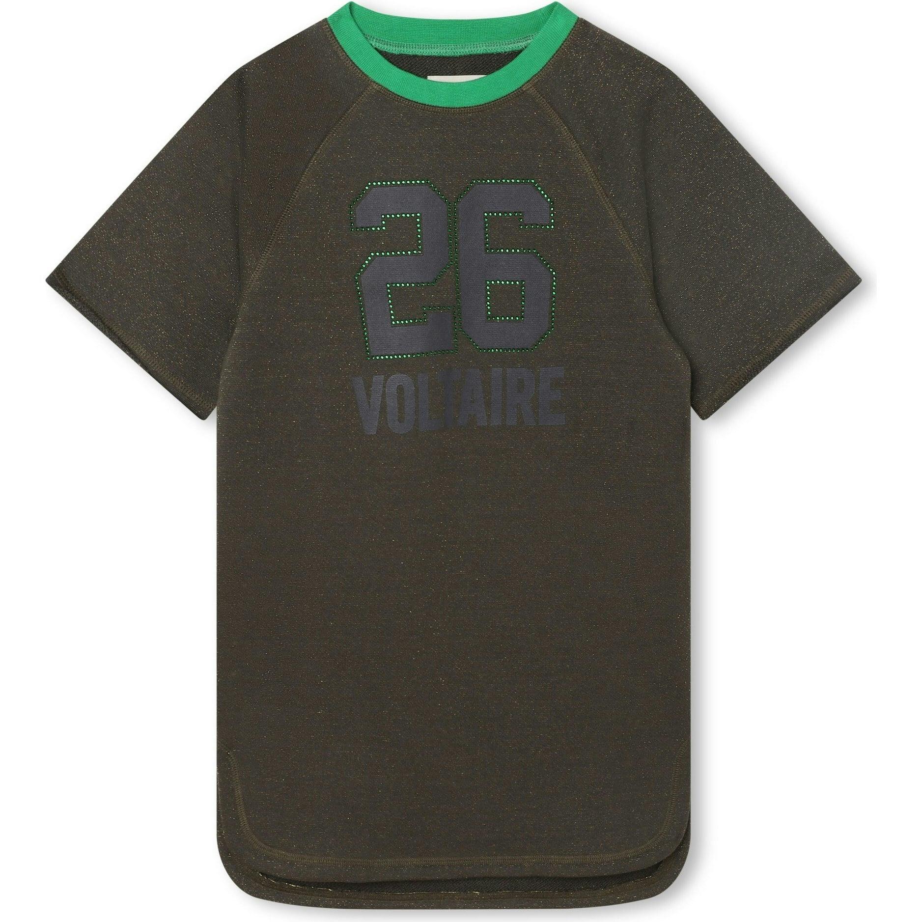 ZADIG & VOLTAIRE Club Voltaire Embellished T-shirt Dress
