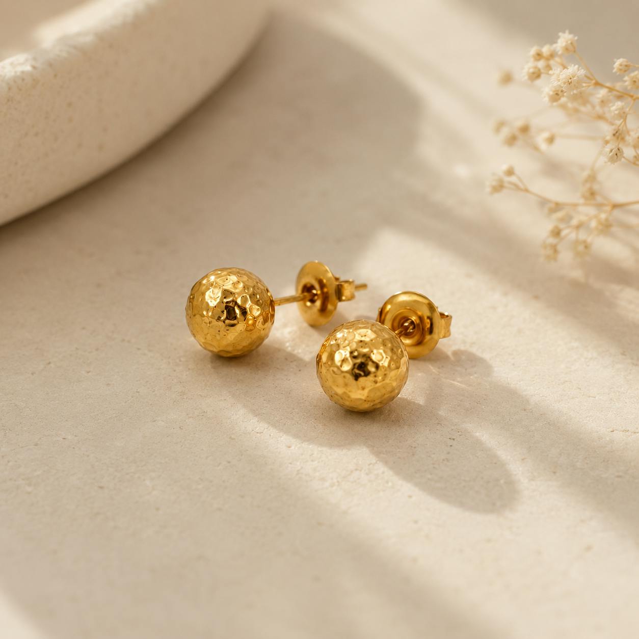 Golf Ball Stud Earrings