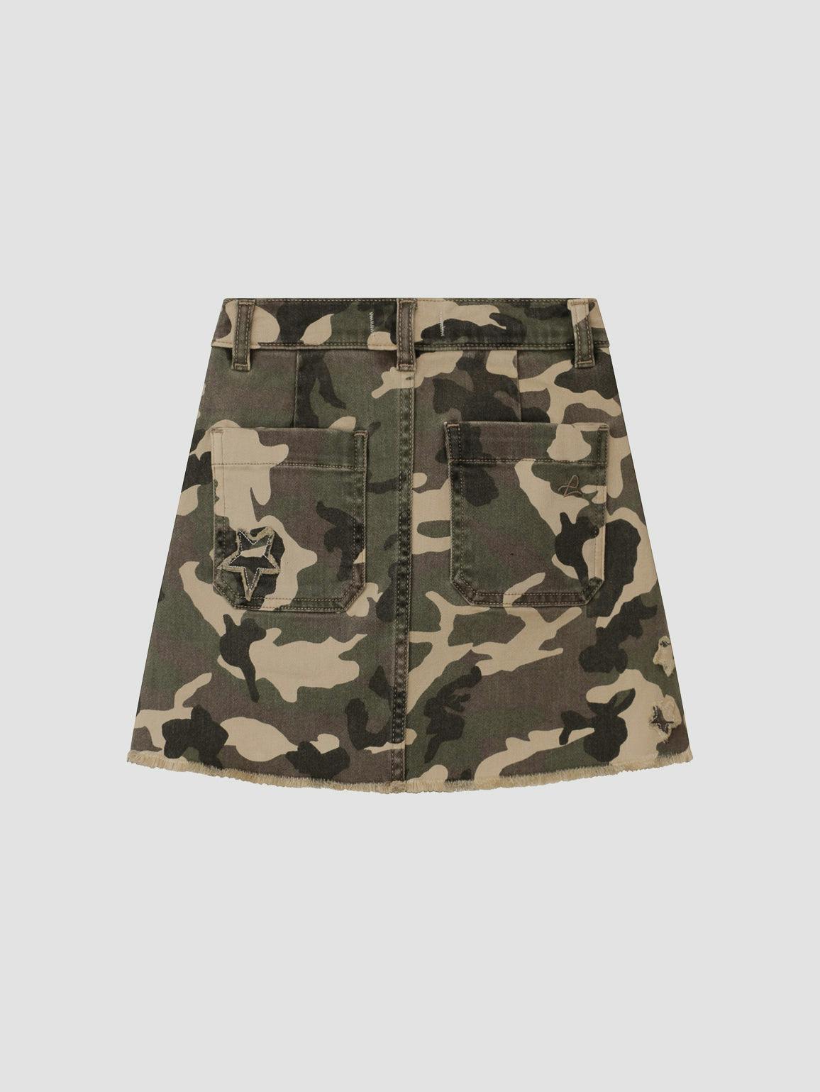 Jenny Mini Skirt | Star Camo