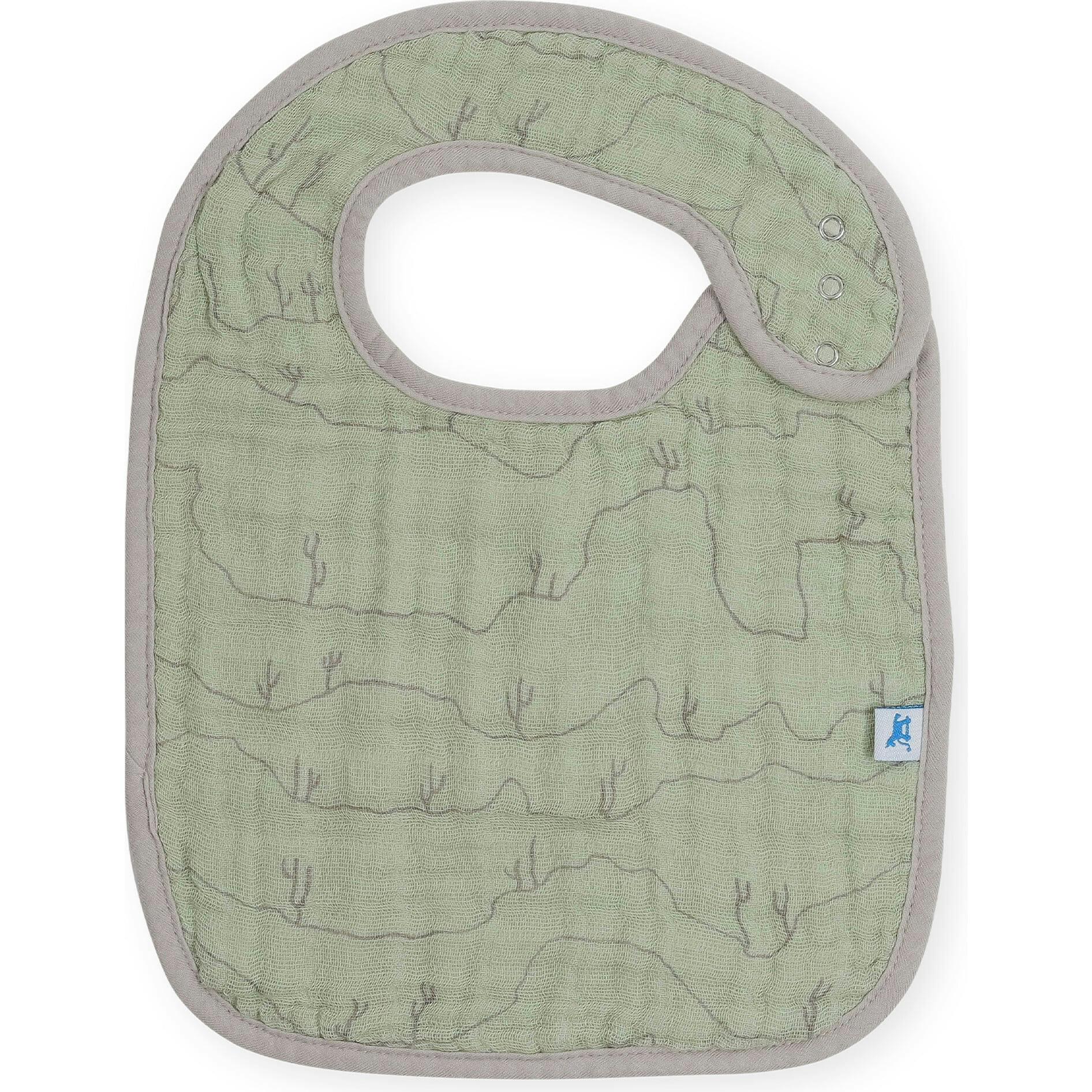 Cotton Muslin Classic Bib 3 Pack - Adobe Checker